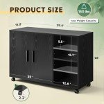 DEVAISE Lateral Office Storage Cabinet with Shelves