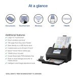 Epson Workforce ES-580W Wireless Duplex Document Scanner