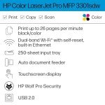 HP Color LaserJet Pro MFP 3301sdw All-in-One Printer