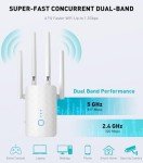 High-Speed WiFi Extender for Home, Dual Band