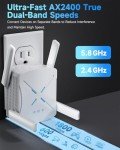 WiFi 6 Range Extender Dual-Band Signal Booster