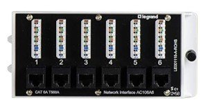 Legrand OnQ 6-Port Cat 6A Network Patch Panel