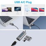 3-Port USB C Hub with Ethernet Adapter