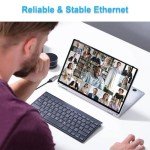 3-Port USB C Hub with Ethernet Adapter