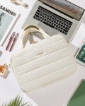 LOVEVOOK Laptop Bag For Women, 15.6 Inch Puffer Laptop Briefcase, Lightweight Work Bussiness Messenger Bag, Large Computer Shoulder Bag, Office, Travel, College, Teacher