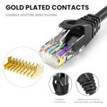 High-Speed 8ft Cat 6 Ethernet Cable - 10 Pack