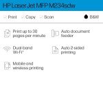 HP LaserJet MFP M234sdw Wireless All-in-One Printer