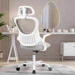 Ergonomic Grey Office Chair with Lumbar Support