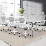 Ergonomic Grey Office Chair with Lumbar Support
