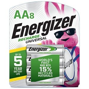 Energizer Rechargeable AA Batteries, 8 Count, 2000mAh