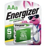 Energizer Rechargeable AA Batteries, 8 Count, 2000mAh