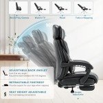 Ergonomic Office Chair with Footrest and Lumbar Pillow