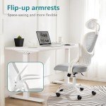 Ergonomic Grey Office Chair with Lumbar Support