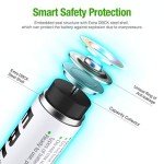 EBL 8 Pack AAA Rechargeable Ni-MH Batteries