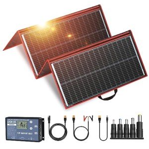 DOKIO 300W Portable Solar Panel Charger Kit