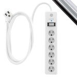 GE 6-Outlet Surge Protector with 10 Ft Cord