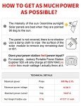 DOKIO 300W Portable Solar Panel Charger Kit