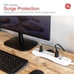 GE 6-Outlet Surge Protector with 10 Ft Cord