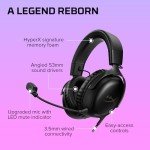 HyperX Cloud III – Wired Gaming Headset, PC, PS5, Xbox Series X|S, Angled 53mm Drivers, DTS Spatial Audio, Memory Foam, Durable Frame, Ultra-Clear 10mm Mic, USB-C, USB-A, 3.5mm – Black