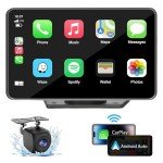 Capapro 7" HD Wireless Carplay Touch Screen Stereo