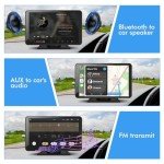 Capapro 7" HD Wireless Carplay Touch Screen Stereo