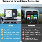 7" Portable Wireless Carplay Car Stereo with Bluetooth