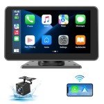HAUXIY 7" Wireless Carplay & Android Auto Screen