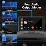 HAUXIY 7" Wireless Carplay & Android Auto Screen