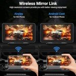 HAUXIY 7" Wireless Carplay & Android Auto Screen