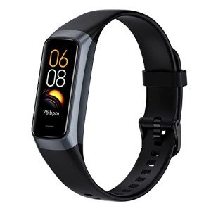 Fitness Tracker with 24/7 Heart Rate Blood Oxygen Sleep Monitor,Activity Tracker with 1.1" AMOLED Touch Color Screen, Multiple Sport Modes Step Counter ,IP68 Waterproof for iPhone Andriod Women Men