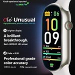 FITVII Ole Fitness Tracker with 24/7 Heart Rate and Blood Pressure Monitor, Blood Oxygen Sleep Tracking Step Calories Counter IP68 Waterproof Activity Tracker for Women Men