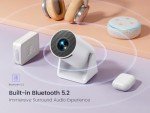 WiFi & Bluetooth Mini Projector, 270° Adjustable Stand