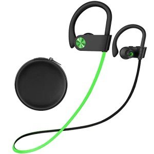 Stiive Waterproof Bluetooth Sports Earbuds - Green/Black