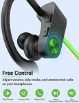 Stiive Waterproof Bluetooth Sports Earbuds - Green/Black
