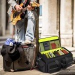 Large DJ Cable Bag with Pockets and Strap