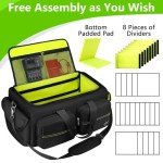 Large DJ Cable Bag with Pockets and Strap