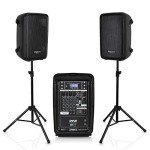 Pyle Portable DJ Mixer and Speaker Bundle