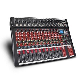 FULODE CT120S 12-Channel Bluetooth DJ Mixer