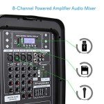 Pyle Portable DJ Mixer and Speaker Bundle
