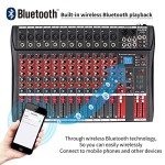 FULODE CT120S 12-Channel Bluetooth DJ Mixer