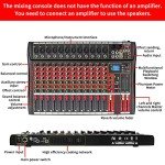 FULODE CT120S 12-Channel Bluetooth DJ Mixer