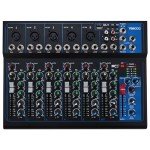 7-Channel Powered DJ Mixer with USB Slot