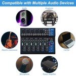 7-Channel Powered DJ Mixer with USB Slot