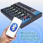 7-Channel Powered DJ Mixer with USB Slot