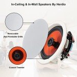Herdio 6.5'' Bluetooth Flush Mount Speakers System