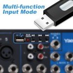 7-Channel Powered DJ Mixer with USB Slot