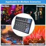 7-Channel Powered DJ Mixer with USB Slot