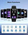 Smart Watch, Health Fitness Tracker Watch for Women Men with 24/7 Heart Rate Spo2 Blood Pressure Monitor SleeTracker 128 Exercise Modes Step Calorie Counter Pedometer IP68 Waterproof for Android iOS