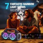 YIER 80W Waterproof Bluetooth Speakers with Subwoofer