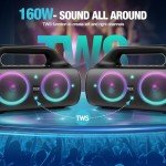 YIER 80W Waterproof Bluetooth Speakers with Subwoofer